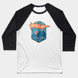 wander more by trumpkins design Baseball T-Shirt